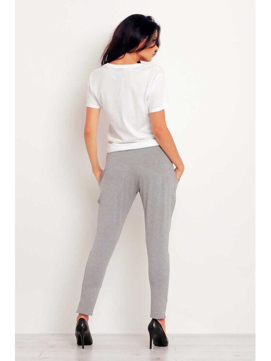 Infinite You Infinite You Spodnie damskie M105 Szary Basic Fit
