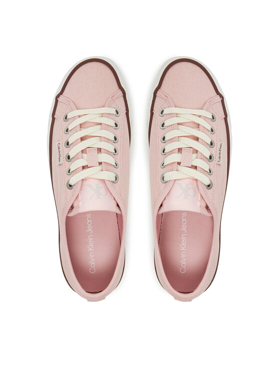 Calvin Klein Jeans Calvin Klein Jeans Teniszcipő Vulc Flatform Ctn Logo Tag YW0YW01838 Rózsaszín