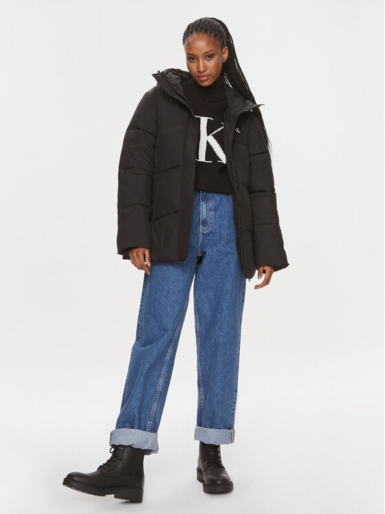 Calvin Klein Jeans Calvin Klein Jeans Winterjacke J20J221896 Schwarz Regular Fit