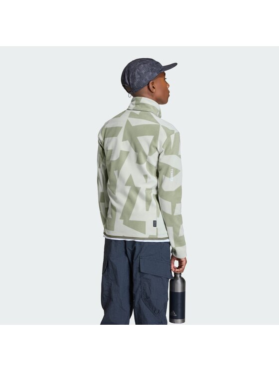adidas adidas Polar Terrex Kids Multi Printed Full-Zip Zielony Regular Fit