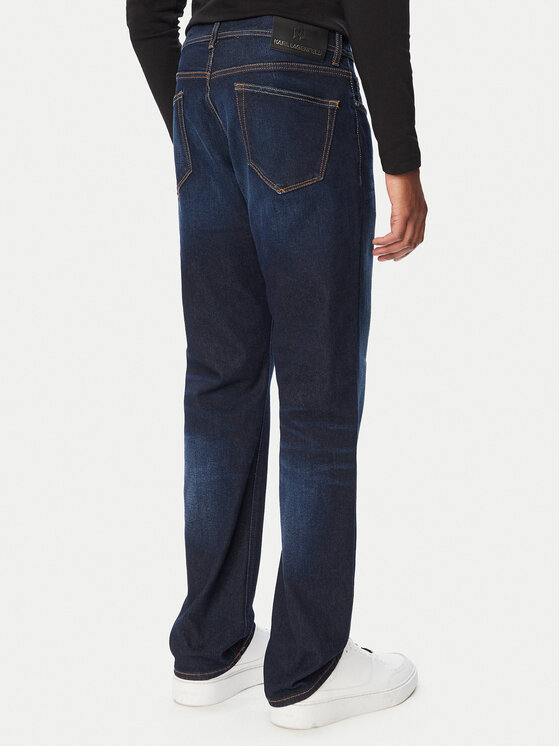 KARL LAGERFELD KARL LAGERFELD Jeans hlače 265501 564857 Mornarsko modra Regular Fit