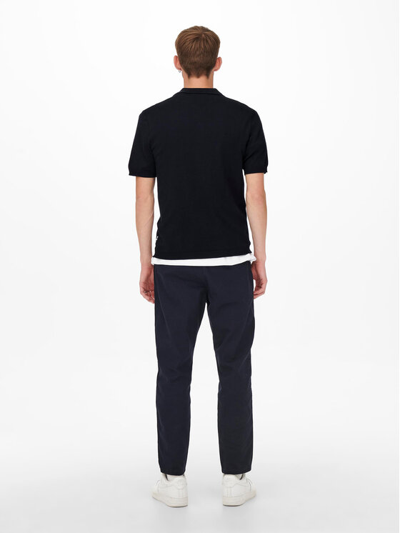 Only & Sons Only & Sons Polo Wyler 22022219 Granatowy Regular Fit