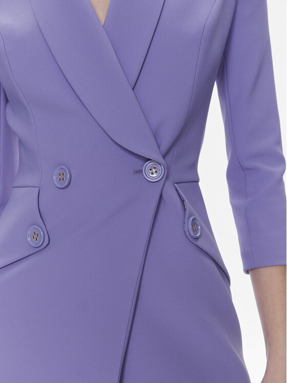 Elisabetta Franchi Elisabetta Franchi Коктейльна сукня AB-562-41E2-V500 Фіолетовий Regular Fit