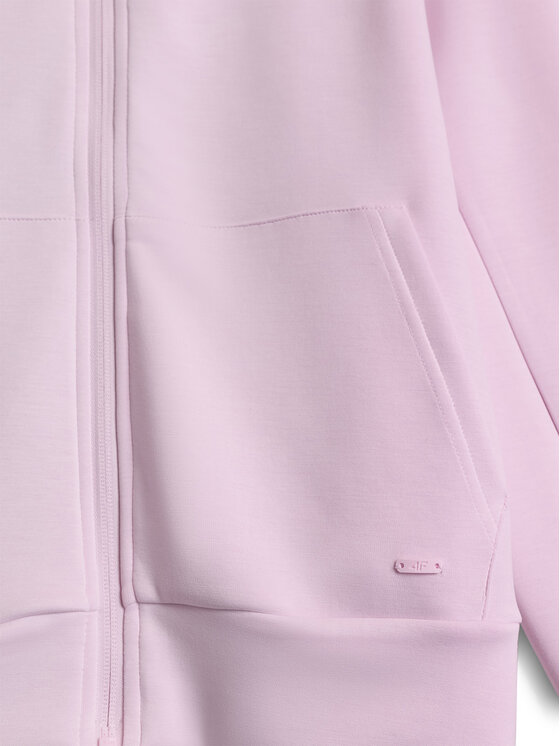 4F 4F Bluza ESSENTIAL Różowy jasny Regular Fit