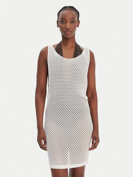 Guess Rochie de plajă E6GK09 Z5632 Alb Regular Fit
