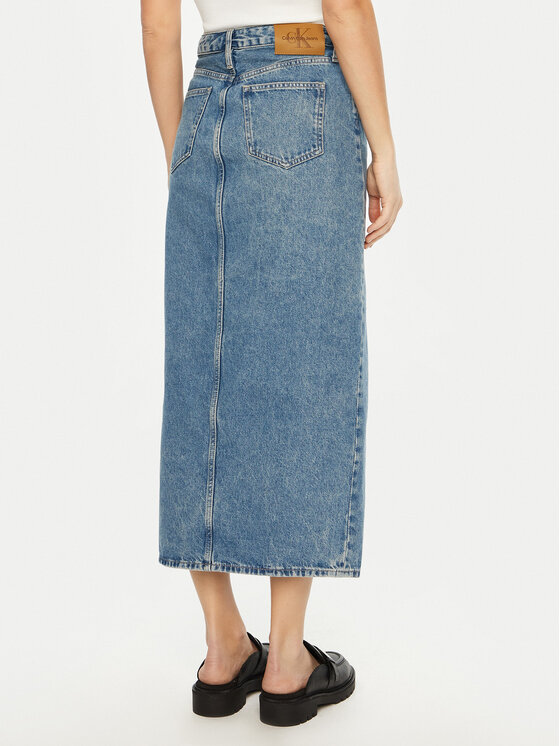 Calvin Klein Jeans Calvin Klein Jeans Farmer szoknya J20J224532 Kék Straight Fit