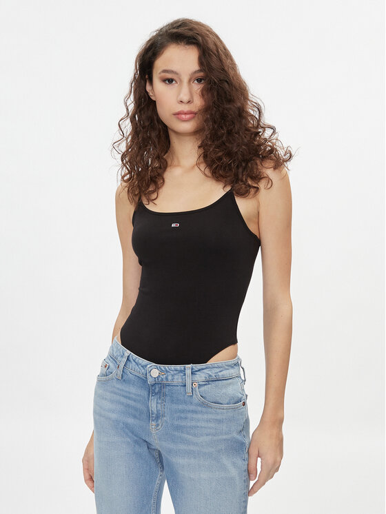 Tommy Jeans Body Essential DW0DW17993 Čierna Slim Fit