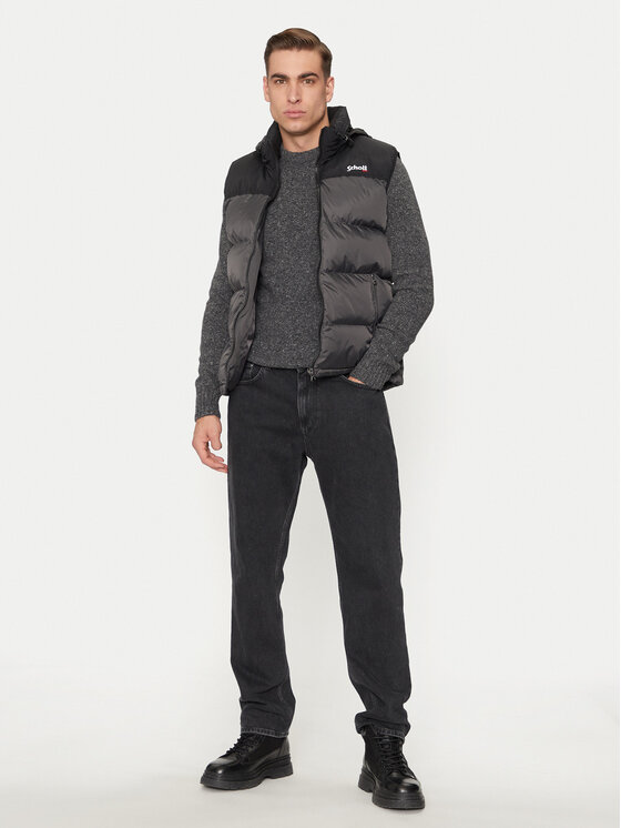 Schott NYC Schott NYC Prsluk UTAHV Siva Regular Fit