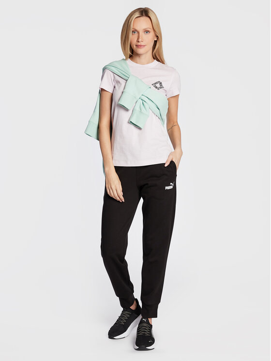 Puma Pantaloni da tuta Essenstials 586839 Nero Regular Fit