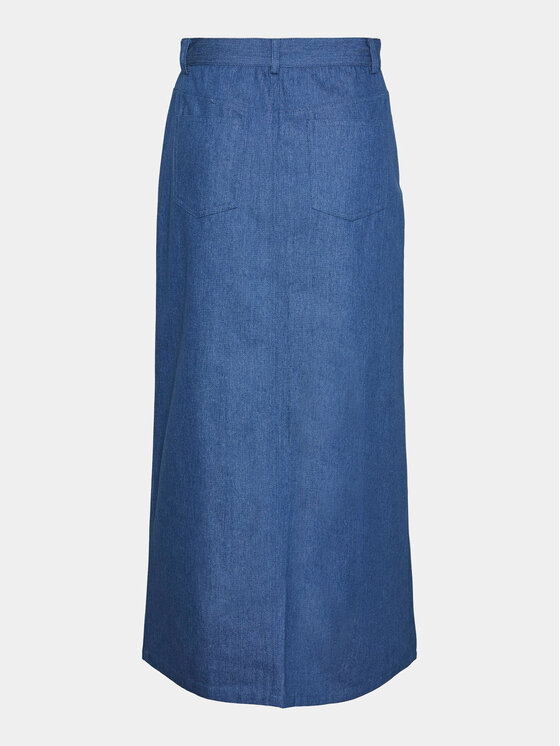 Pieces Pieces Джинсова спідниця 17150001 Голубий Regular Fit