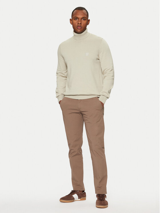 BOSS Boss Dolčevita q-roa-34165 Bež Regular Fit