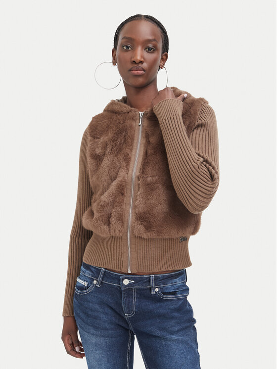 Juicy Couture Juicy Couture Kardigan JCOIJ226551 Tmavě hnědá Regular Fit