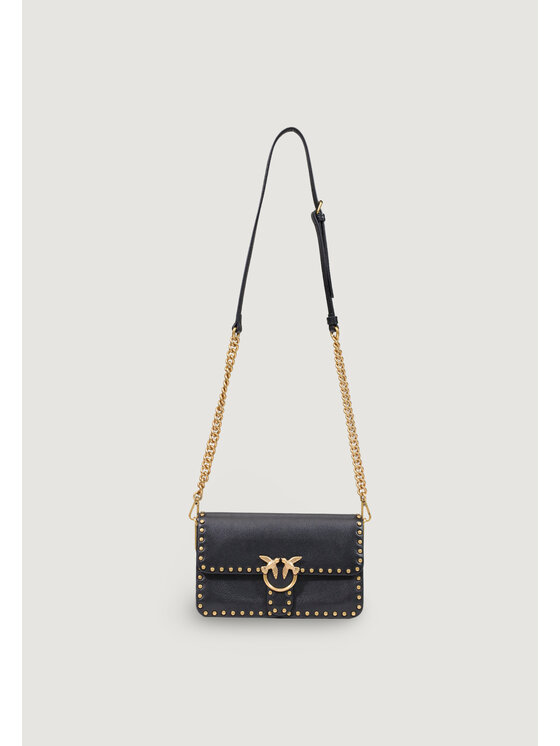 PINKO PINKO Τσάντα LOVE ONE SLOUCHY MN. STUDS SMA Μαύρο