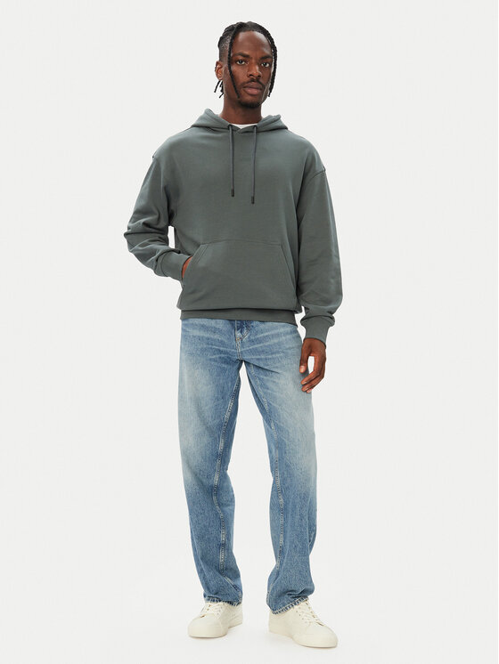 BOSS BOSS Pulóver WeSmallhood 50514530 Zöld Regular Fit