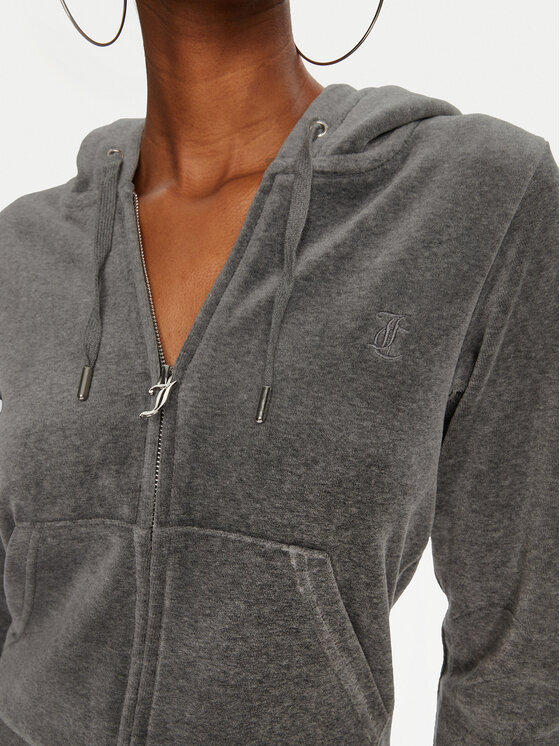 Juicy Couture Juicy Couture Majica dugih rukava Robertson JCAP176 Siva Slim Fit