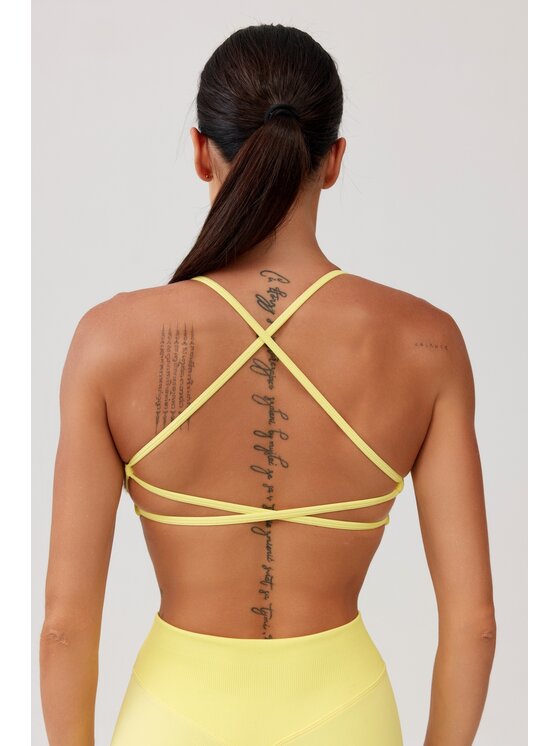 ROUGH RADICAL ROUGH RADICAL Biustonosz sportowy SEAMLES GLOW BRA Żółty