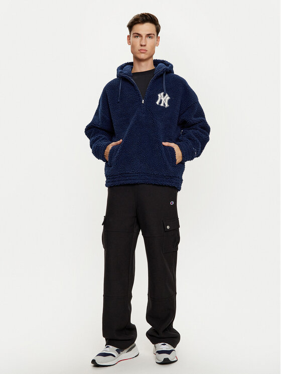 Champion Champion Majica dugih rukava 220455 Tamnoplava Loose Fit
