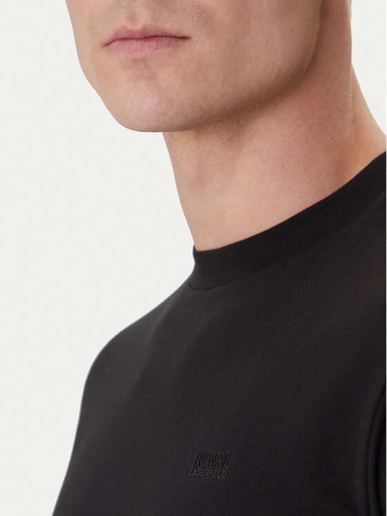 KARL LAGERFELD KARL LAGERFELD T-krekls 755034 562235 Melns Regular Fit