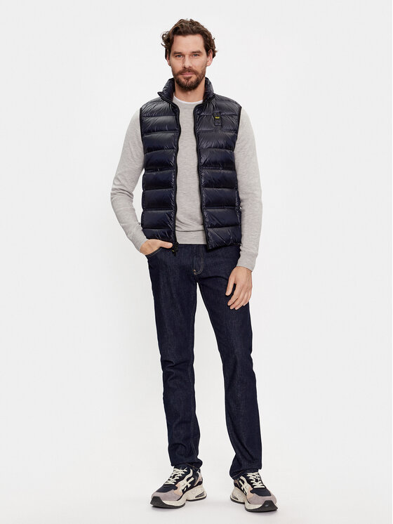 Blauer Blauer Елек 23WBLUX03100 Тъмносин Regular Fit