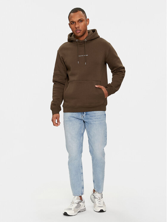 Selected Homme Selected Homme Majica dugih rukava 16090432 Smeđa Regular Fit