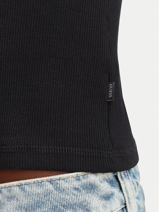 Guess Jeans Guess Jeans Bluse W6YP03 K3647 Schwarz Slim Fit