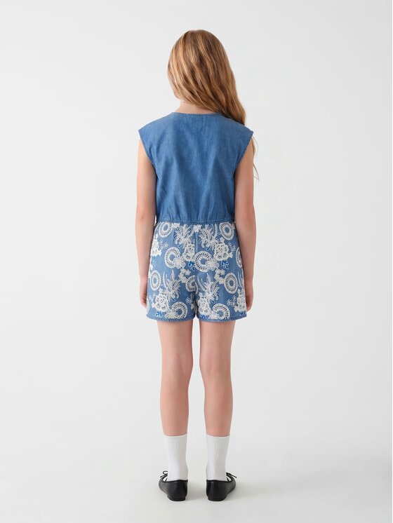 Guess Kids Guess Kids Každodenní šaty 181928 Modrá Classic Fit