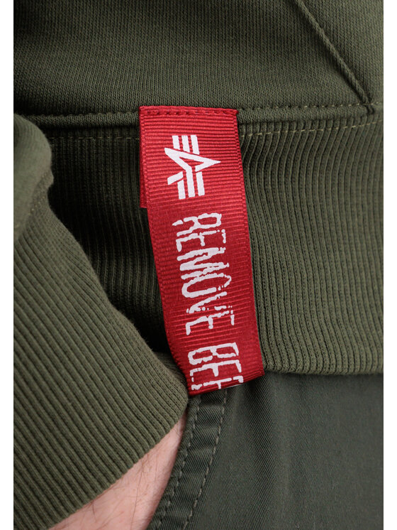 Alpha Industries Alpha Industries Bluza 178312-257 Zielony ciemny Regular Fit