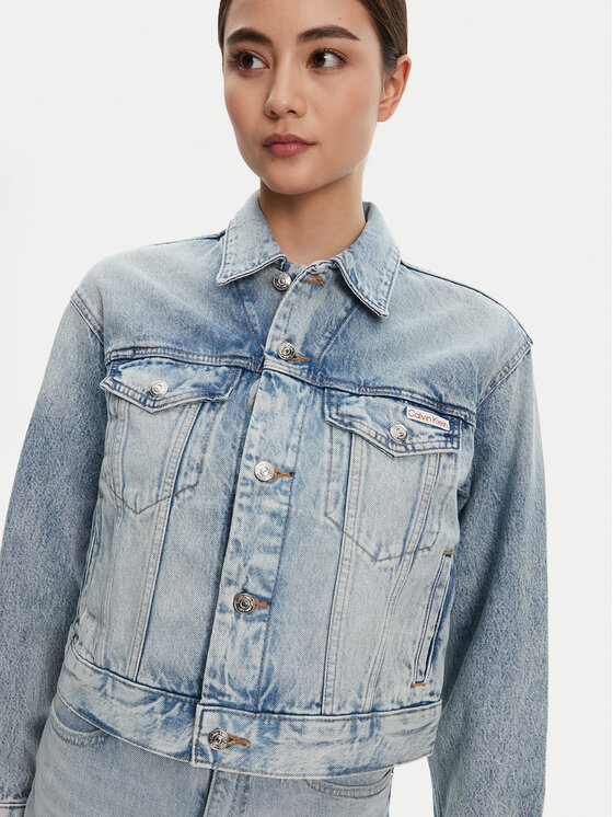 Calvin Klein Jeans Calvin Klein Jeans Traper jakna 90s LV047C791G Plava Relaxed Fit