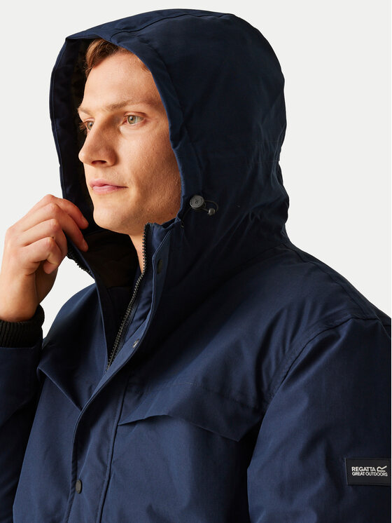 Regatta Regatta Kurtka przeciwdeszczowa Ronin II RMP383 Granatowy Regular Fit