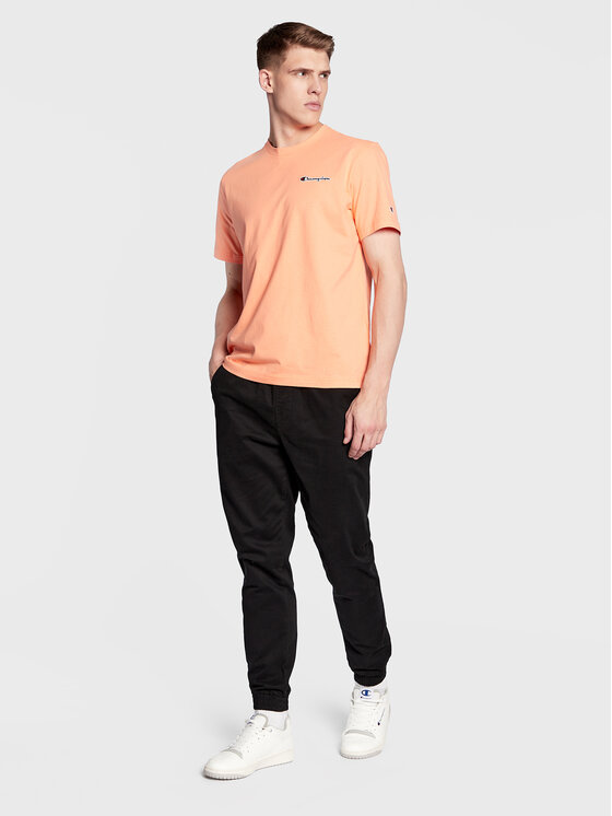 Champion Champion T-shirt Small Script Logo Embroidery 218006 Narančasta Regular Fit