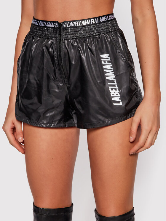LaBellaMafia LaBellaMafia Szorty sportowe 21774 Czarny Regular Fit