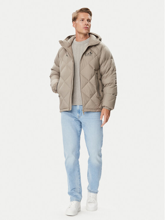 EA7 Emporio Armani EA7 Emporio Armani Geacă din puf 7M002396 AF15923 U6167 Bej deschis Regular Fit