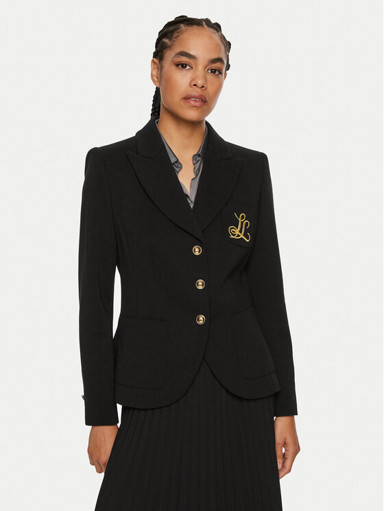 Luisa Spagnoli Sako Merilu 541287 Čierna Slim Fit