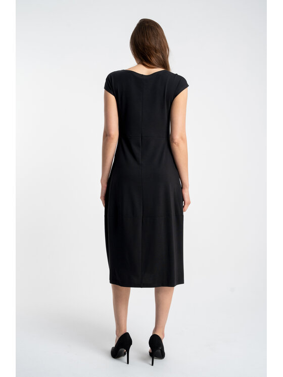 CLICK CLICK Φόρεμα κοκτέιλ 60-6023 Μαύρο Regular Fit