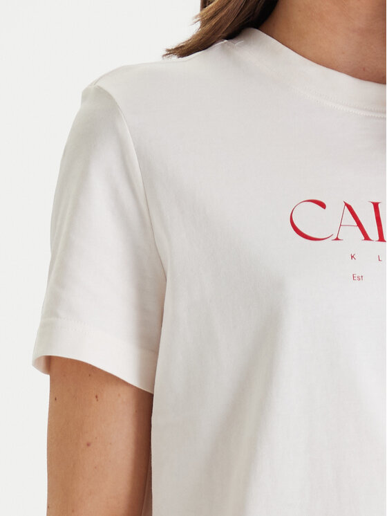 Calvin Klein Jeans Calvin Klein Jeans T-Shirt Cktail Concept LV047E813G Bílá Regular Fit
