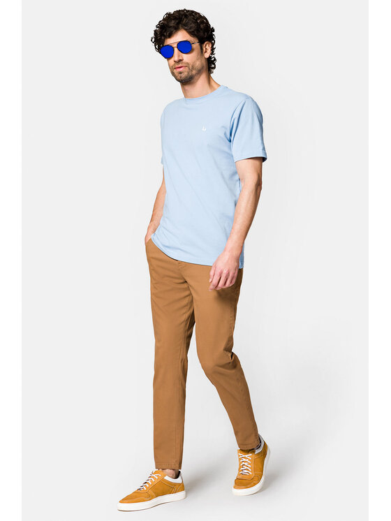 Lancerto Lancerto Chinosy Monaco SP082123000008 Brązowy Slim Fit