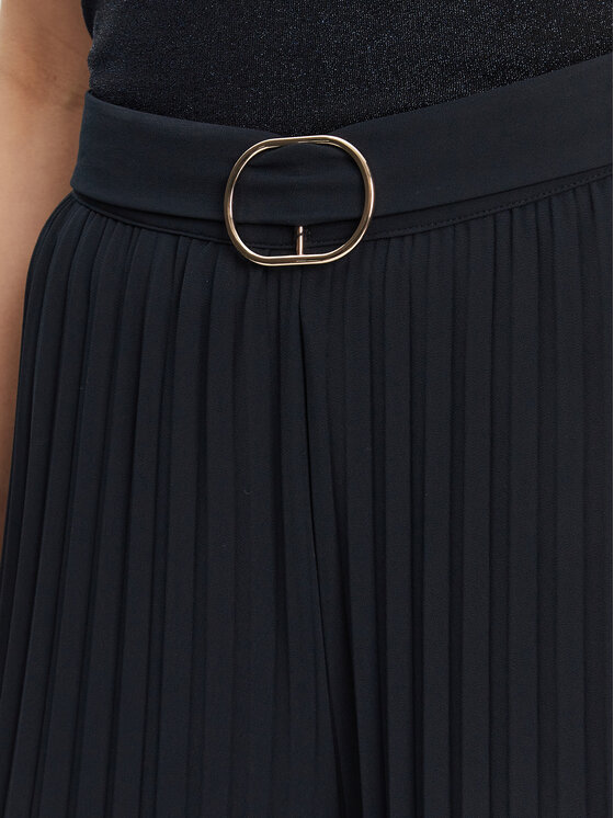 Morgan Morgan Pantaloni palazzo 232-PCARY Blu scuro Wide Leg