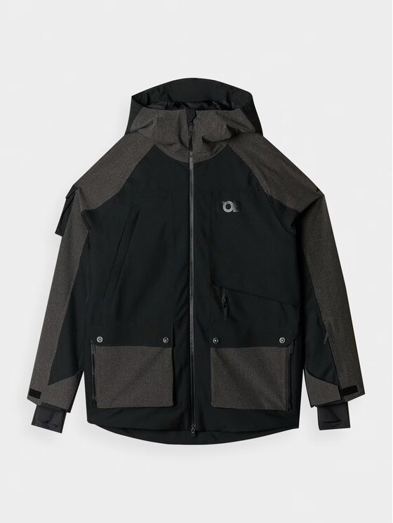 4F 4F Snowboardová bunda 4FWAW24TTJAM511-20S Čierna Regular Fit