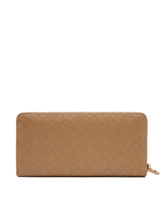 Tommy Hilfiger Tommy Hilfiger Didelė Moteriška Piniginė Th Distinct Lrg Za Mono AW0AW17258 Ruda
