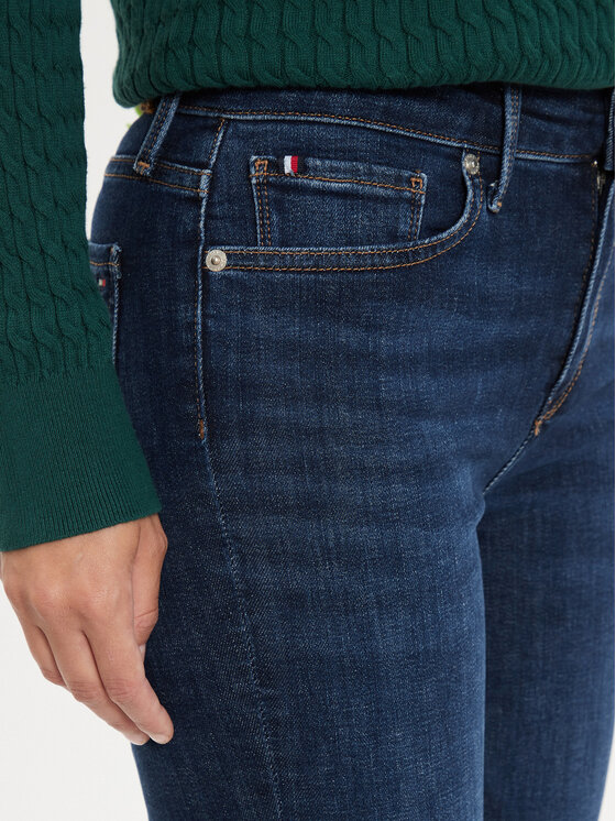Tommy Hilfiger Tommy Hilfiger Džinsai Como WW0WW42485 Tamsiai mėlyna Skinny Fit