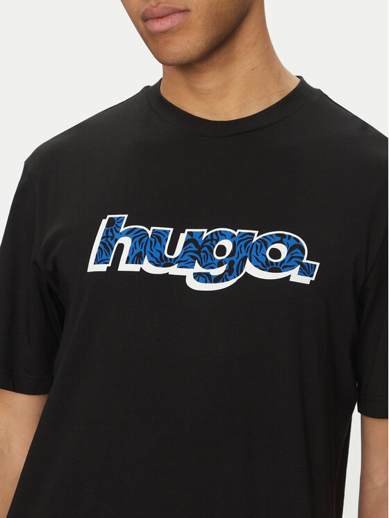 HUGO HUGO T-särk Nugibol 50542932 Must Regular Fit