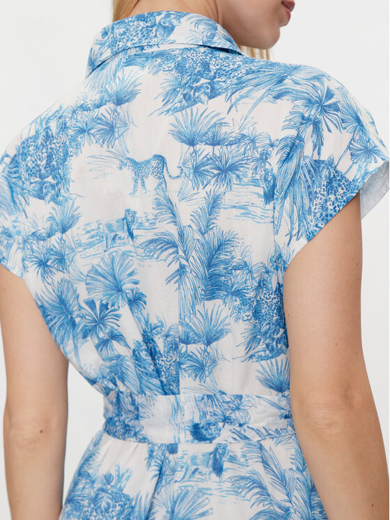 Iconique Iconique Φόρεμα καλοκαιρινό Kate IC24-055 Μπλε Regular Fit