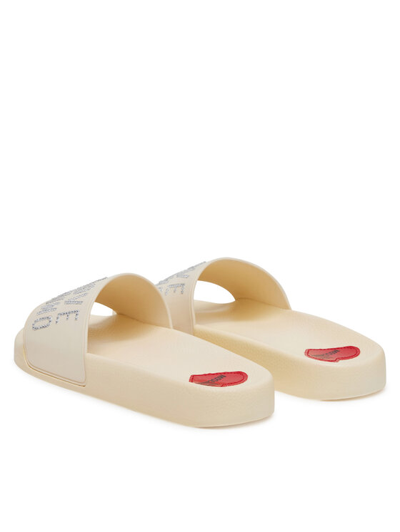 LOVE MOSCHINO LOVE MOSCHINO Klapki JA28122G0MI13110 Écru