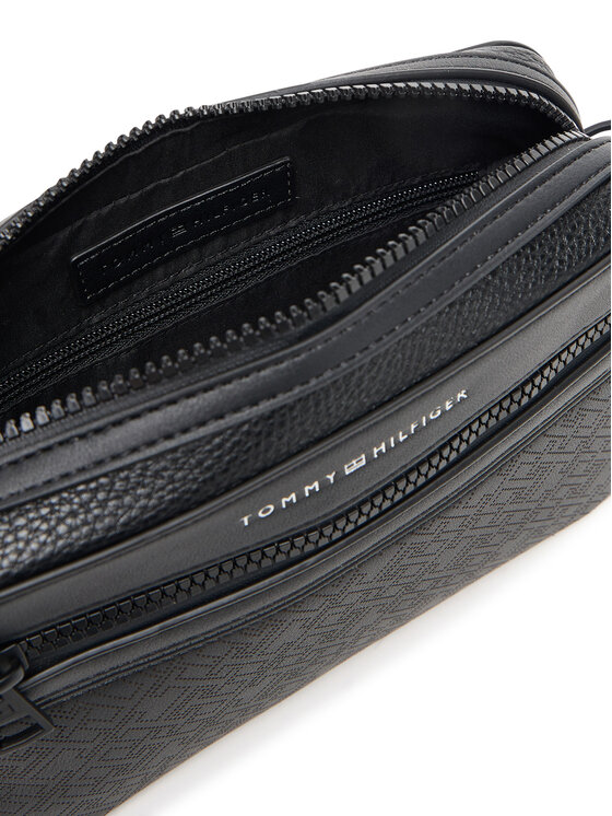 Tommy Hilfiger Tommy Hilfiger Τσαντάκι Th Monogram Ew Reporter AM0AM13837 Μαύρο