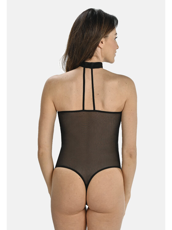 Teyli Teyli Body z chokerem Cyndi Czarny