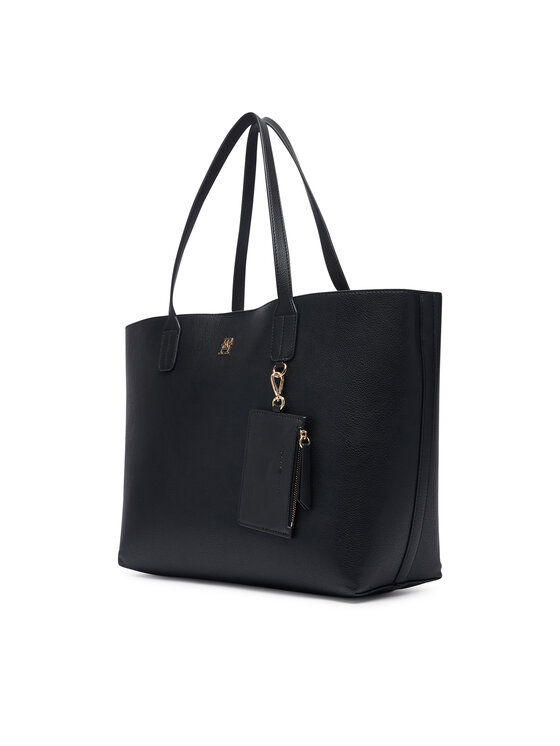 Tommy Hilfiger Tommy Hilfiger Ročna torba Th Icon Tote AW0AW18724 Črna