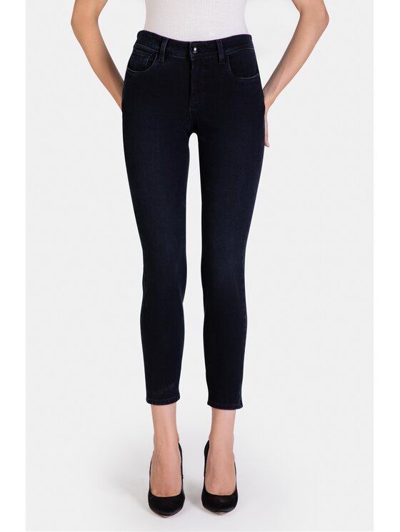 RJ Rocks Jeans RJ Rocks Jeans Jeansy Pamela Granatowy Slim Leg