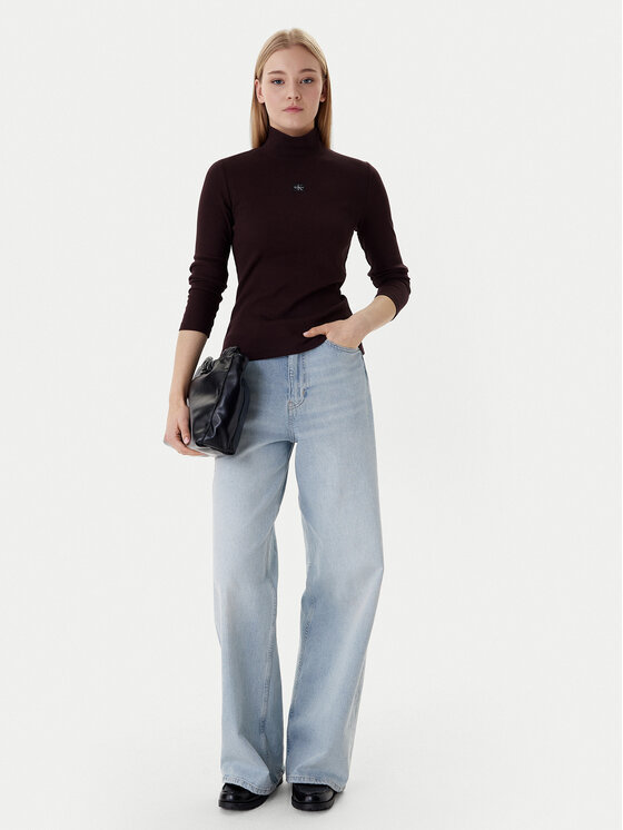 Calvin Klein Jeans Calvin Klein Jeans Rolák LV047D203G Hnědá Slim Fit