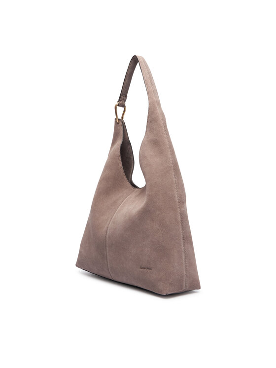 Calvin Klein Calvin Klein Torbica Slouchy Suedelarge Shoulder Bag LV04F3690G Smeđa