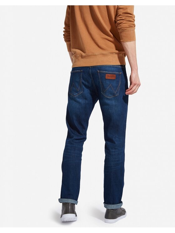 Wrangler Wrangler Jeansy Greensboro FOR REAL Granatowy Regular Fit